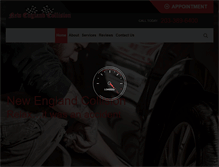 Tablet Screenshot of newenglandcollision.com
